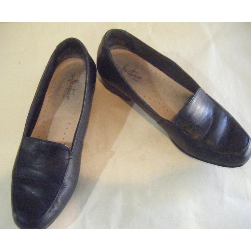 Clarks Juliet Lora Ladies Loafer Black Leather Size 6.5
